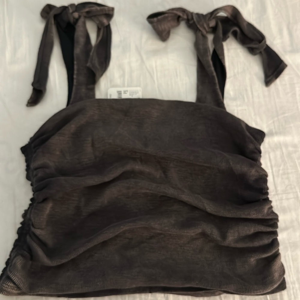 Crop top , grey
